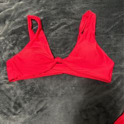 Size M Red Bikini Top