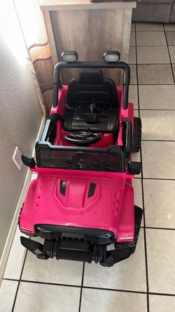 Pink Kids Ride-On Electric Jeep