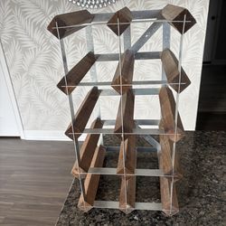 wooden wine rack holder