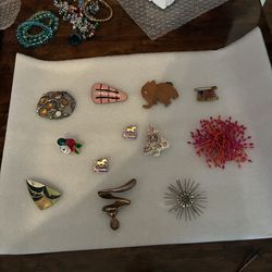 Lot of Broches.  Vintage. All for 10$