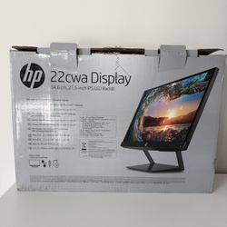 HP 22cwa 22” IPS LED Monitor with Stand & Power Adapter