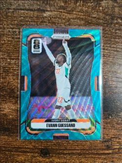Mint 2026 Panini Prizm World Cup Ivory Coast Evann Guessand Teal Wave #/99 🔥🔥
