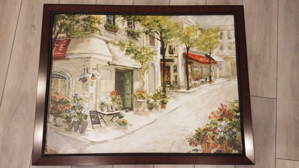 Framed Painting Europe Photo 29 X 38