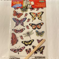 Butterflies Rub On Transfers Easy To Use Craft Supplies