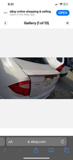 2010 2011 2012 Ford Fusion SE sel SPORT // Parts // Complete Trunk Lid With Spoiler // Rear Left Door  With Window !! 2 Complete Rims W/ Pirelli Tires