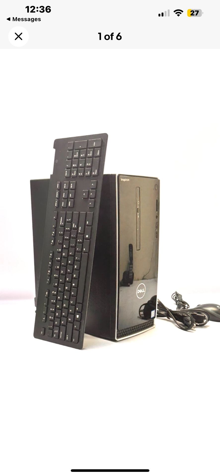 Dell Inspiron 3668 Desktop i3-3668 (7th Gen) 3.9 GHz, 8 GB Ram, 250 SSD Win 11