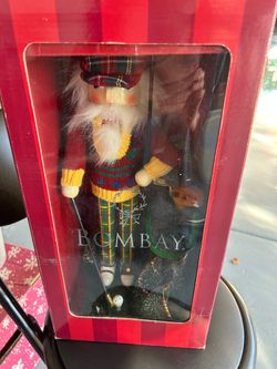 Bombay Golfer Christmas Nutcracker Figurine