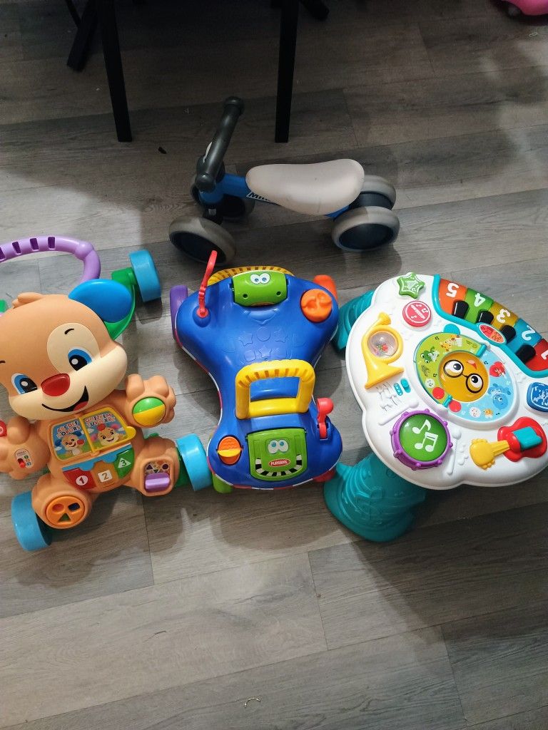 4 Baby Activity Ride/Push Toys