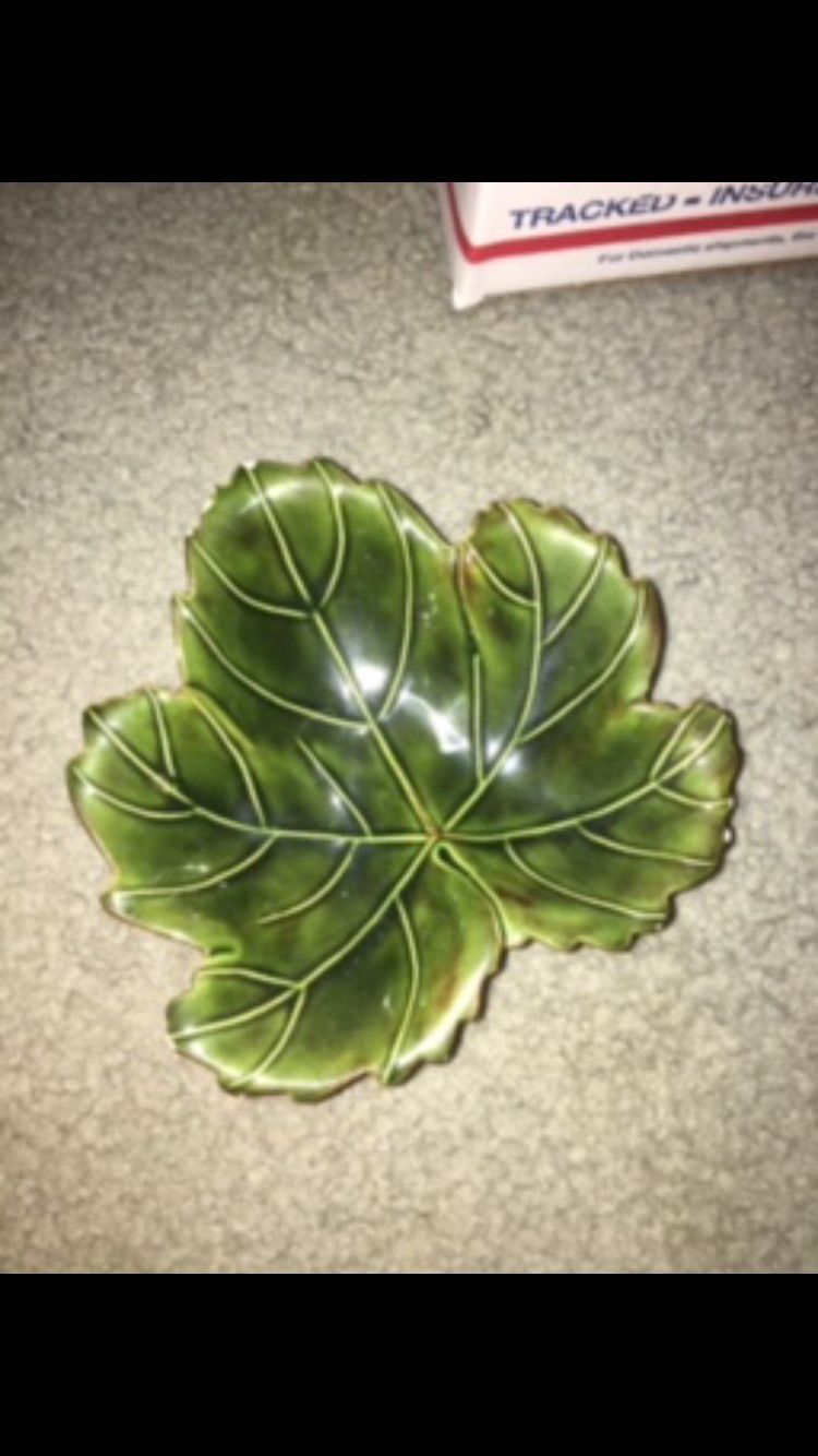 Antique Leaf Lot Of 3