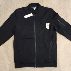 Calvin Klein Lightweight BLACK FULL ZIP Jacket Style 40F1167 : MEN MEDIUM Like New