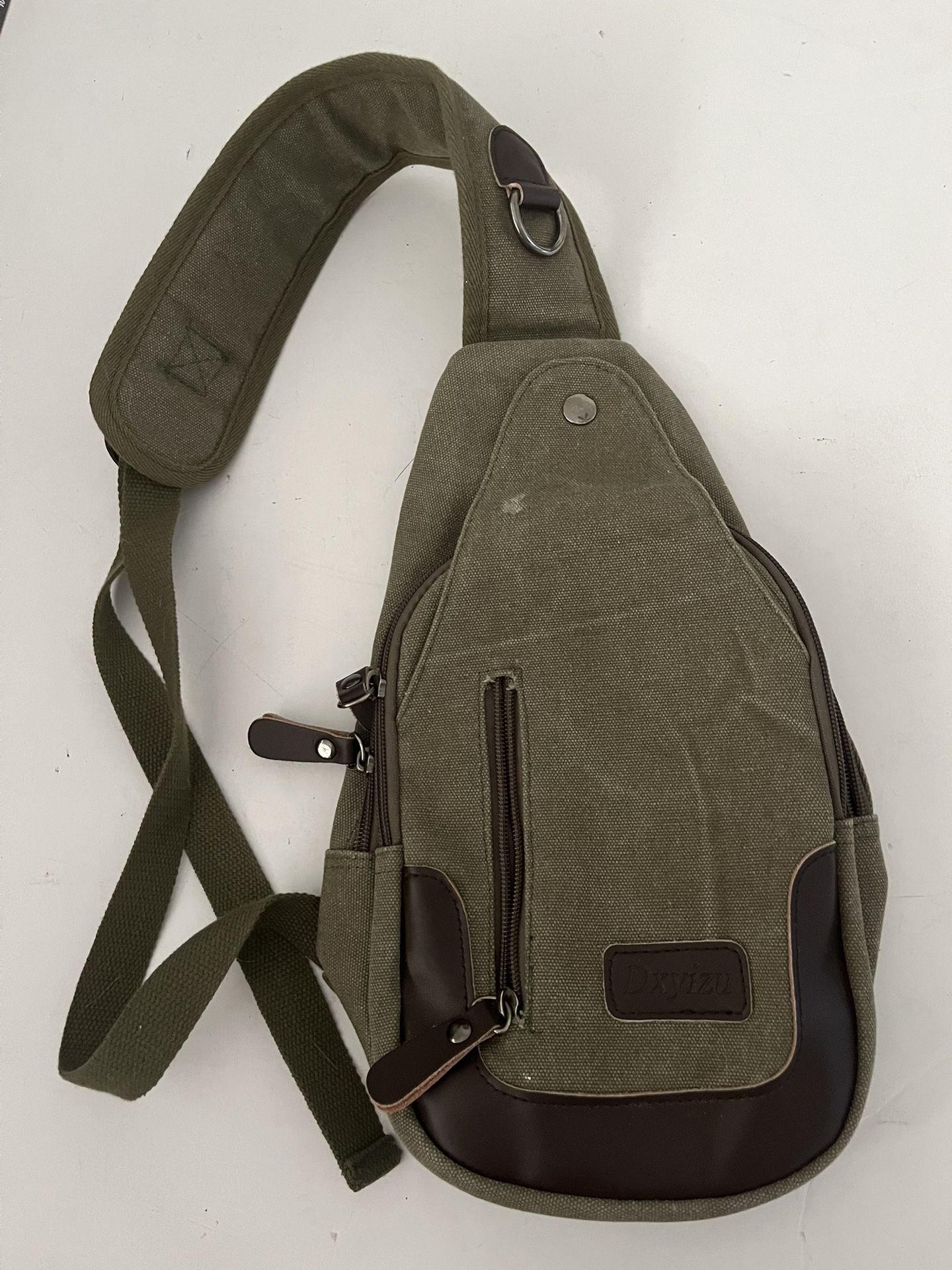 Excellent Green Dxyizu Crossbody Bag Outdoor Packs Canvas Chest Bags Handbags