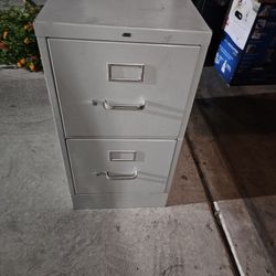 HON Two Drawer Metal File Cabinet 