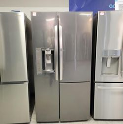 LG Side‑by‑Side Fridge – Stainless, Ice & Water Dispenser