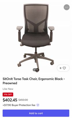 SitOnIt's Torsa Task Chair is a value-packed seating solution with style. Adjustable lumbar support, no armrest