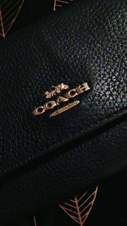 Black Pebbled Leather Soft Trifold Wallet #39745 in great condition , like new