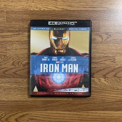 Iron Man 4K UHD Blu-ray Combo Pack (4K UHD Blu-ray + Blu-ray)