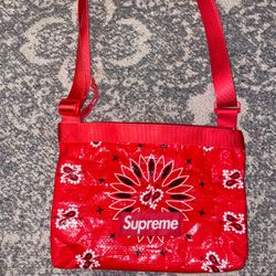 Red Bandana Supreme Side Bag 