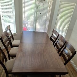 Dining Table 42" By 90" With 8 Chairs