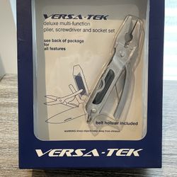 VERSA -TEK DE LUXE MULTI FUNCTION Plier, Screwdriver And Socket Set