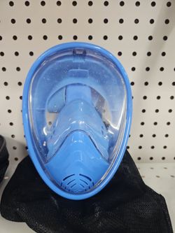 Full Face Snorkel Mask Blue