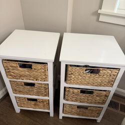 Side Tables With 3 Drawers