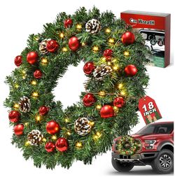 🎄LED Christmas Wreath For Your Vehicle 🎄