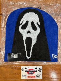 Supreme Blue New Era Ghostface Beanie SS26 Brand New