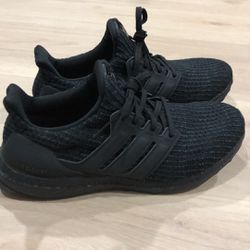 Adidas UltraBoost 4.0 DNA Running Shoes, Black/Black, M10