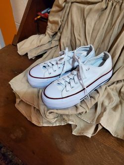 White Canvas Shoes