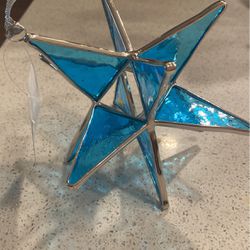 Stained Glass Moravian Star Ornament
