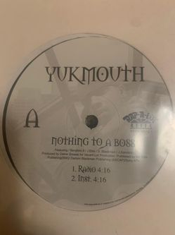 Yukmouth - Nothing To A Boss 12” Vinyl Record