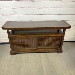Brown Asian Style TV Stand Cabinet