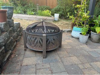 Wood burning fire pit