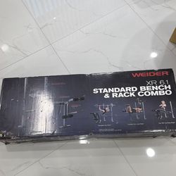Brand New WEIDER XR 6.1 Standard Bench & Rack Combo