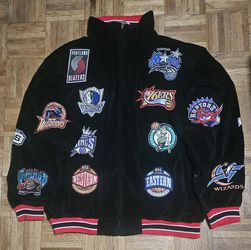 Vintage NBA Velour Track Suit Set Team Patches XX-Large Unique Sports Generation