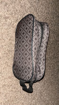 Small Zippered Pouch with Diamond Pattern