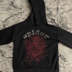 rhinestone spider hoodie