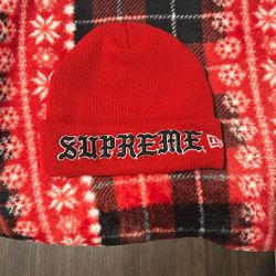 Supreme Old English New Era Beanie