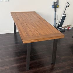 Wood Table 69x33x30