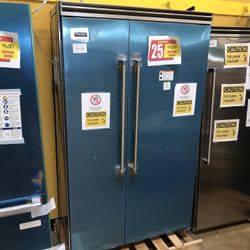 Viking 48” Built In Side By Side Refrigerator 