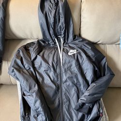 Vintage Nike windbreaker- black - medium