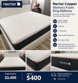 Nectar Mattress Copper (Size) King