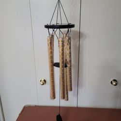 New  --  15" Long Wind Chime With 5 Metal Tubes Church Bell  --  Gold  (2 Available)  --  $8 Each