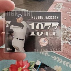 Reggie Jackson '15 Topps Highlights Of The Year '77 MR.October Insert Baseball Card 