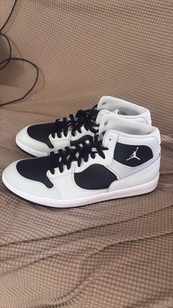 Size 12 Jordans white and black