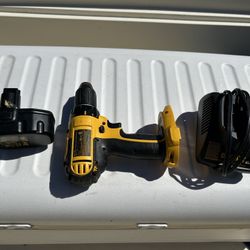 Dewalt drill and charger