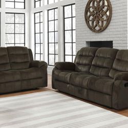 New Recliner Sofa And Loveseat Both