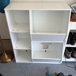 White Cube Shelf / Storage Organizer – Good Condition