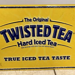 Tin Sign Twisted Tea 17.5 X 13.5 Inches 