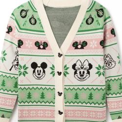 S M Avail Disneyland Park Authentic Holiday Christmas Sweater Cardigan